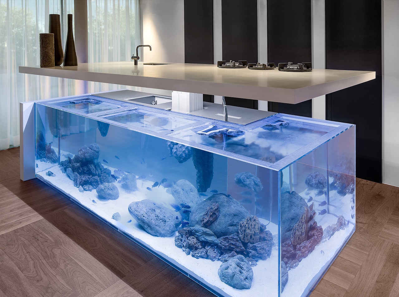 Kitchen Island Aquarium