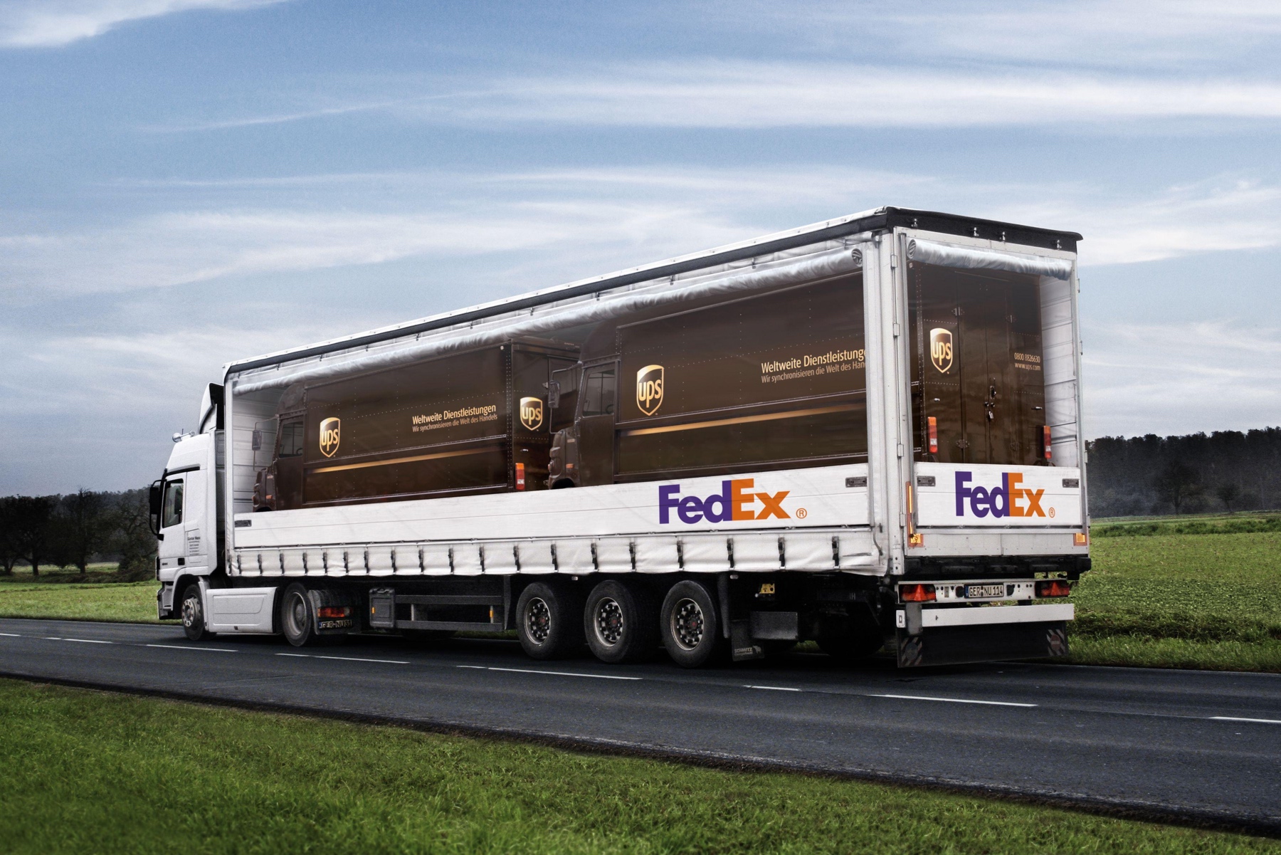 UPS FedEx Truck