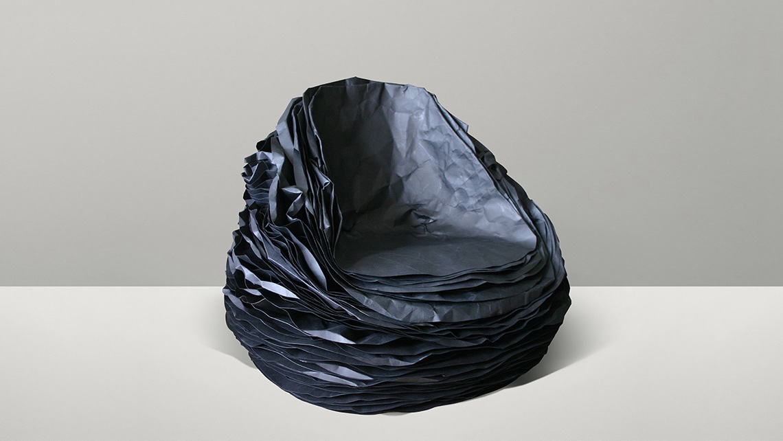 Black Paper Chair