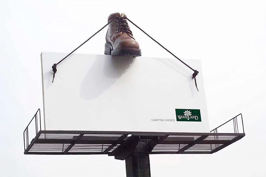 Woodland Shoe Billboard