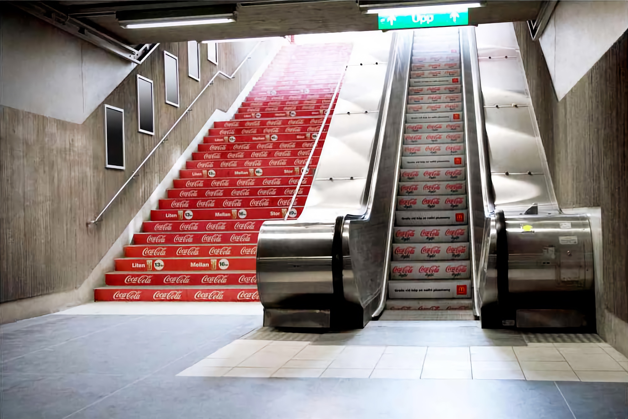 Coca-Cola Escalator Stairs