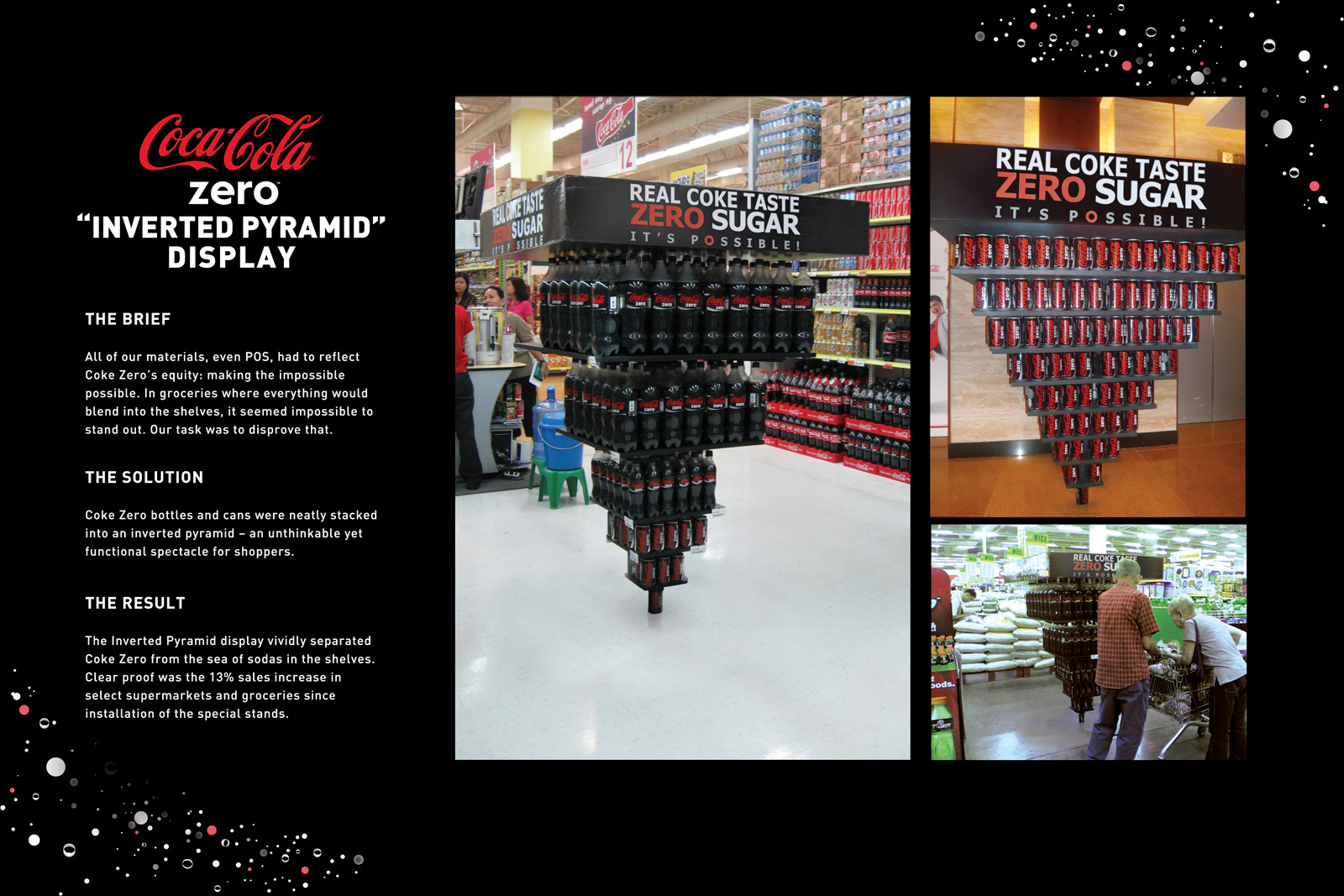 Coca-Cola Zero Inverted Pyramid