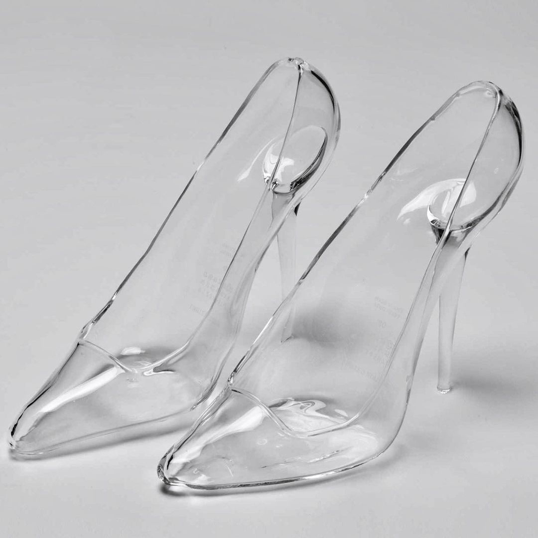 Glass store chunky heel