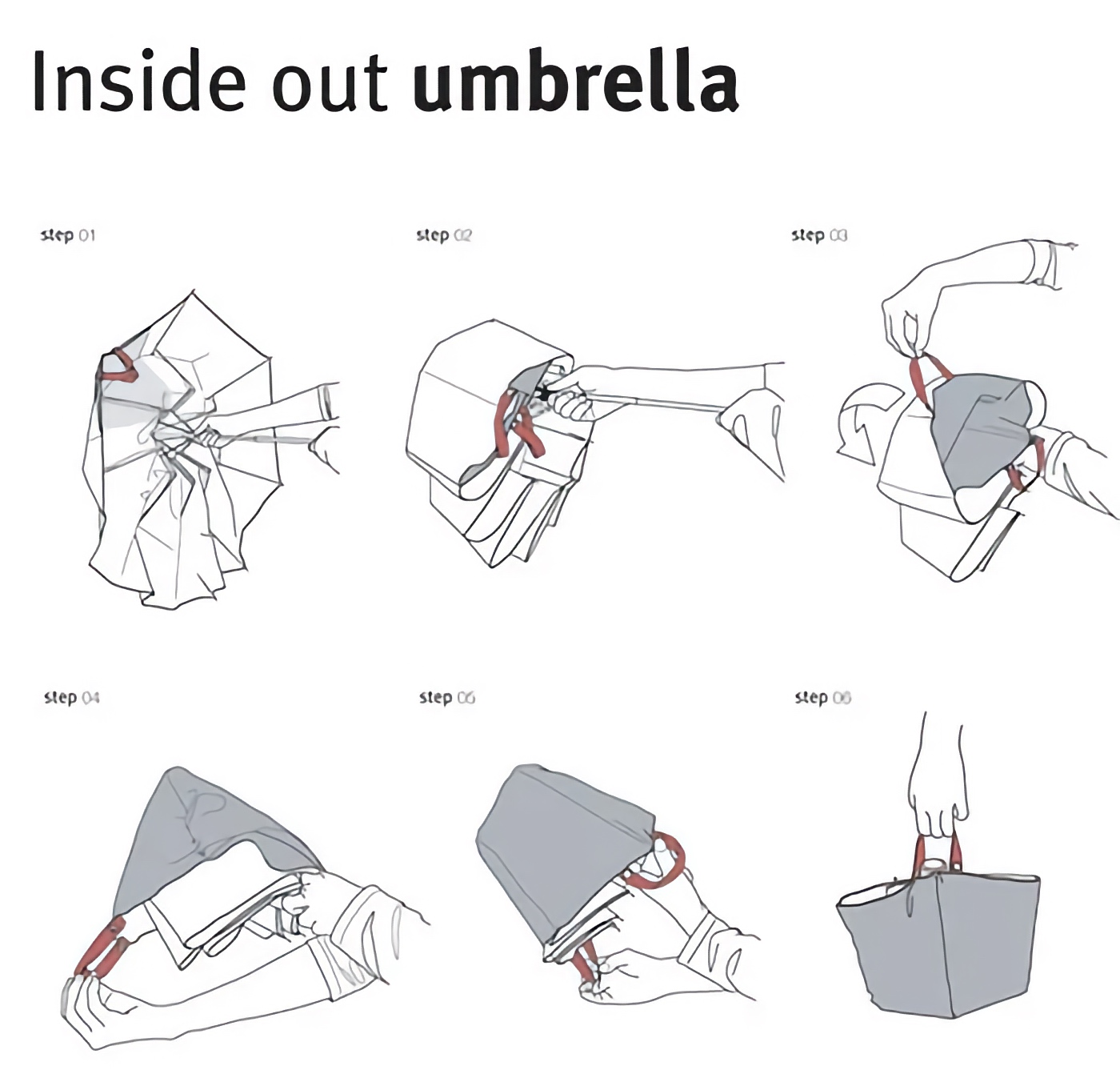 Inside Out Umbrella by Seung Hee Son