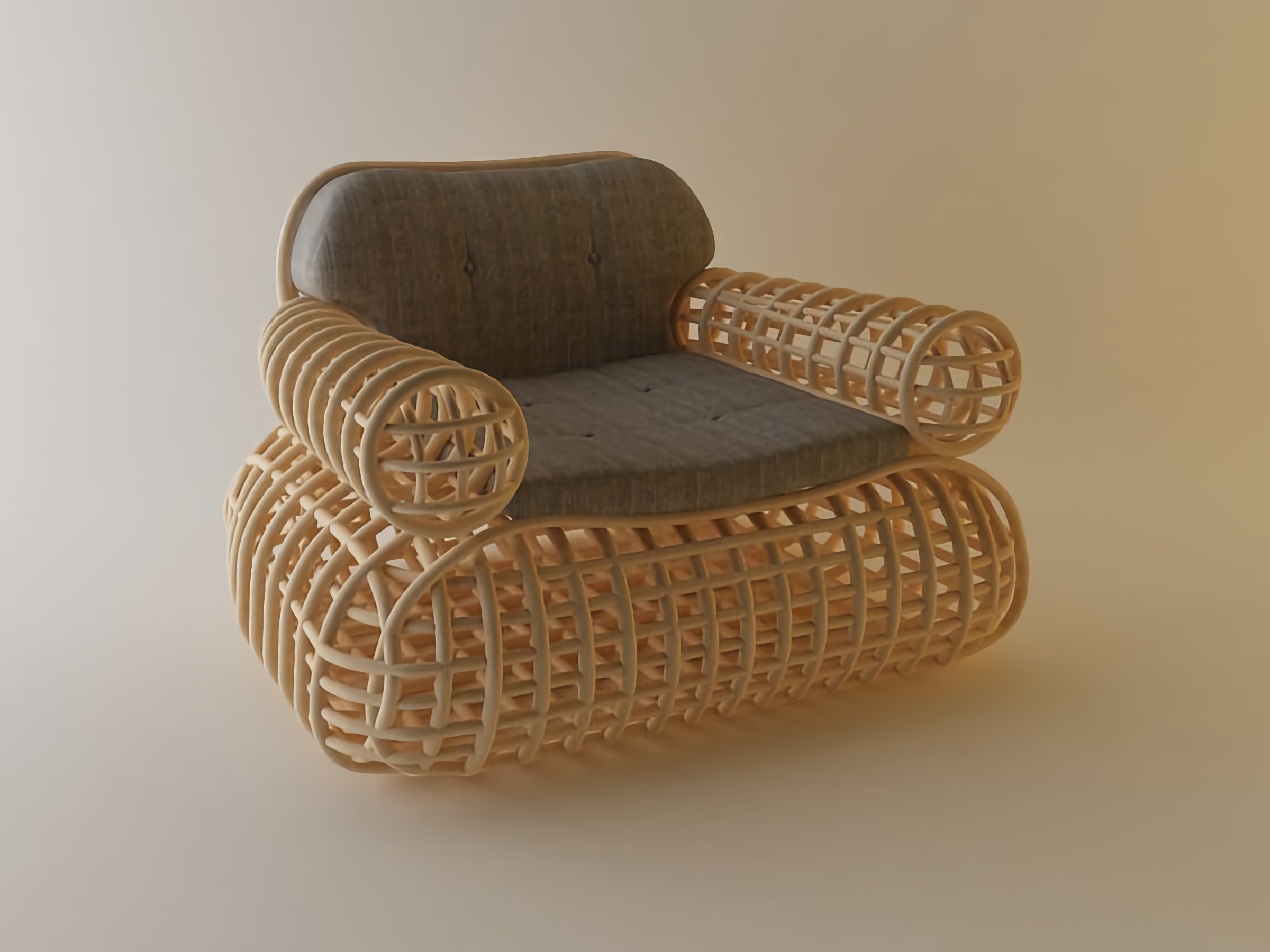 Rattan Chair by Abie Abdillah