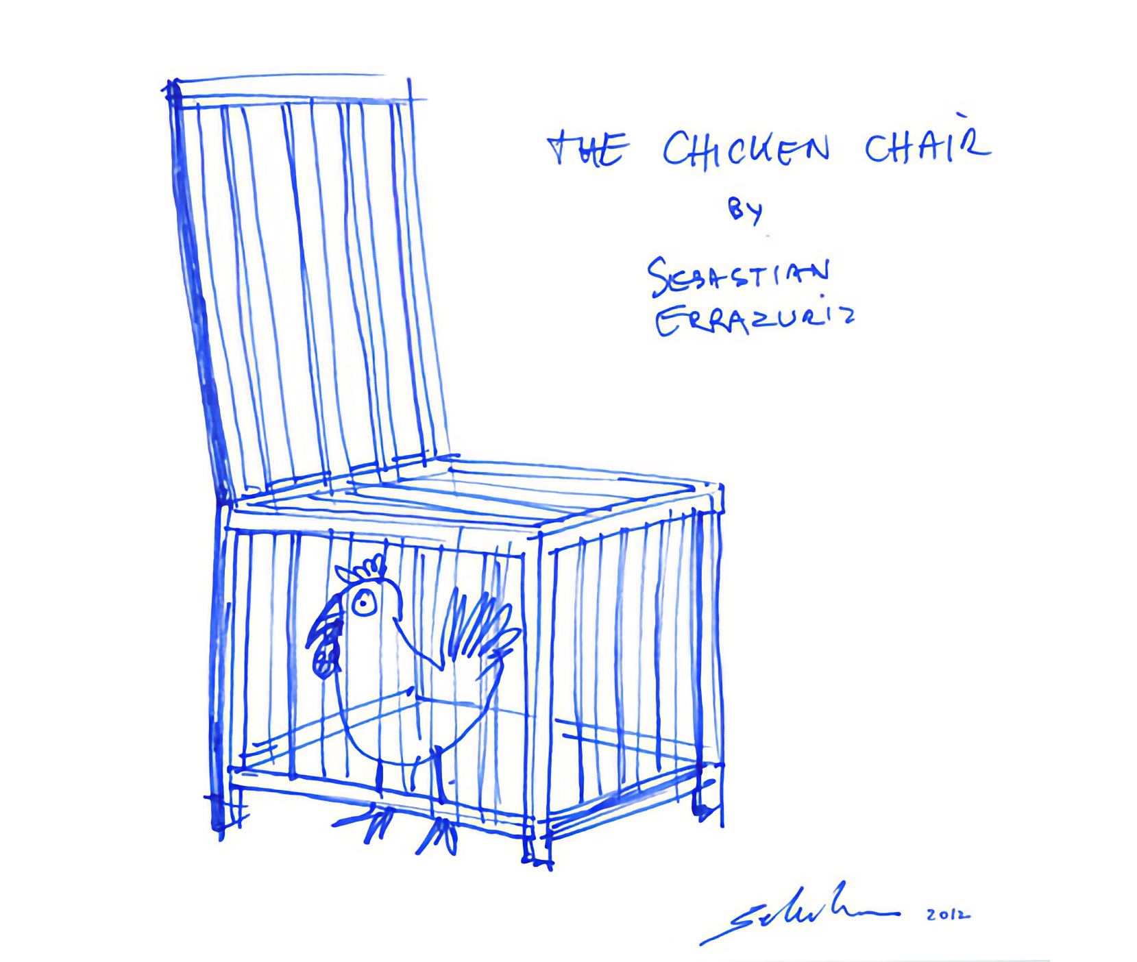 The Chicken Chair by Sebastian Errazuriz