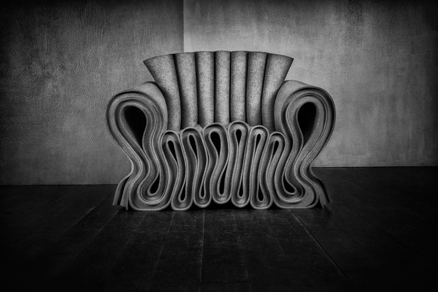 Felt Chair by Lothar Windels