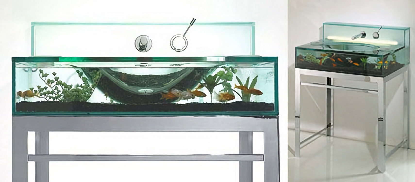 Aquarium Bathroom Sink