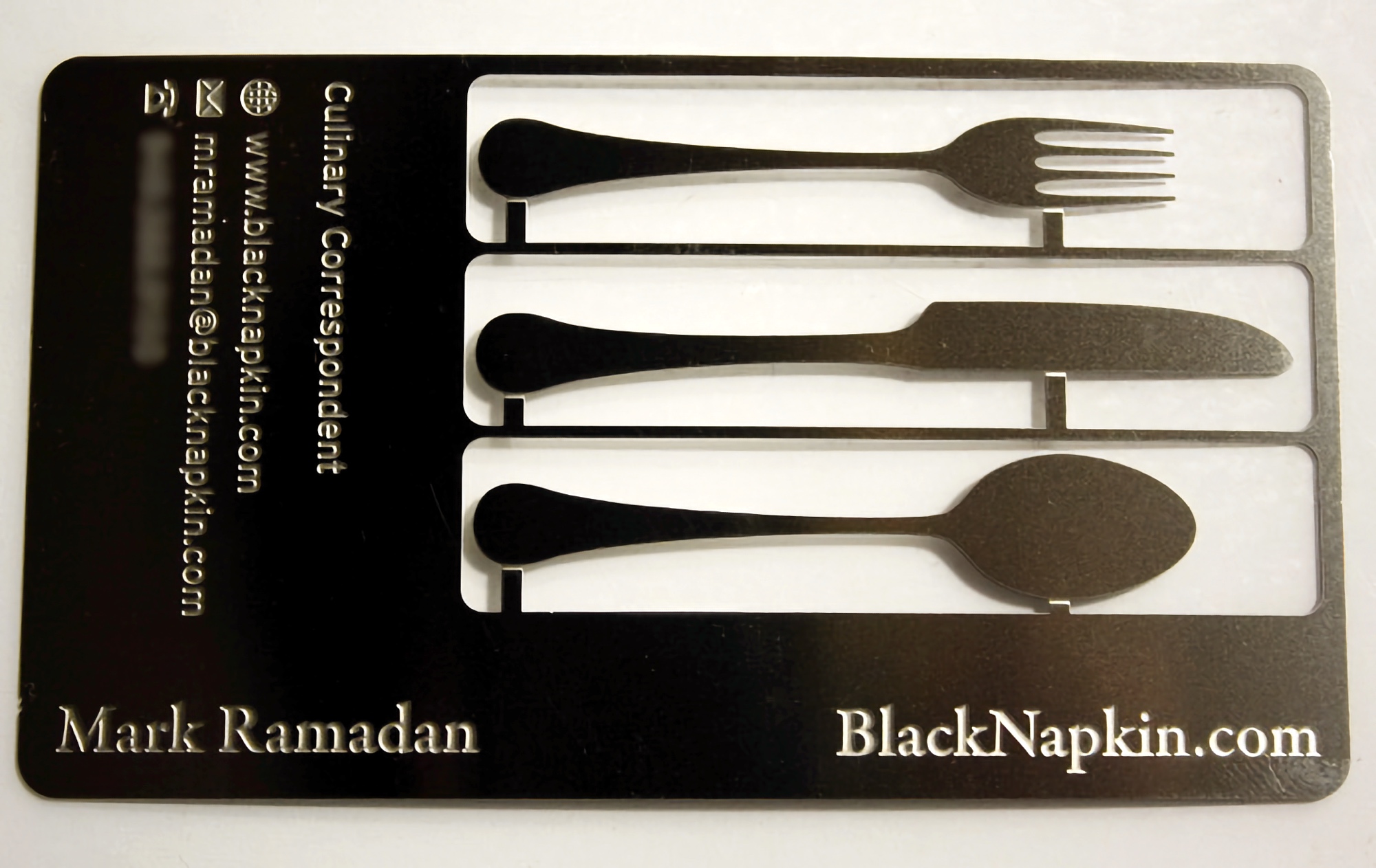 Cutlery Business Card