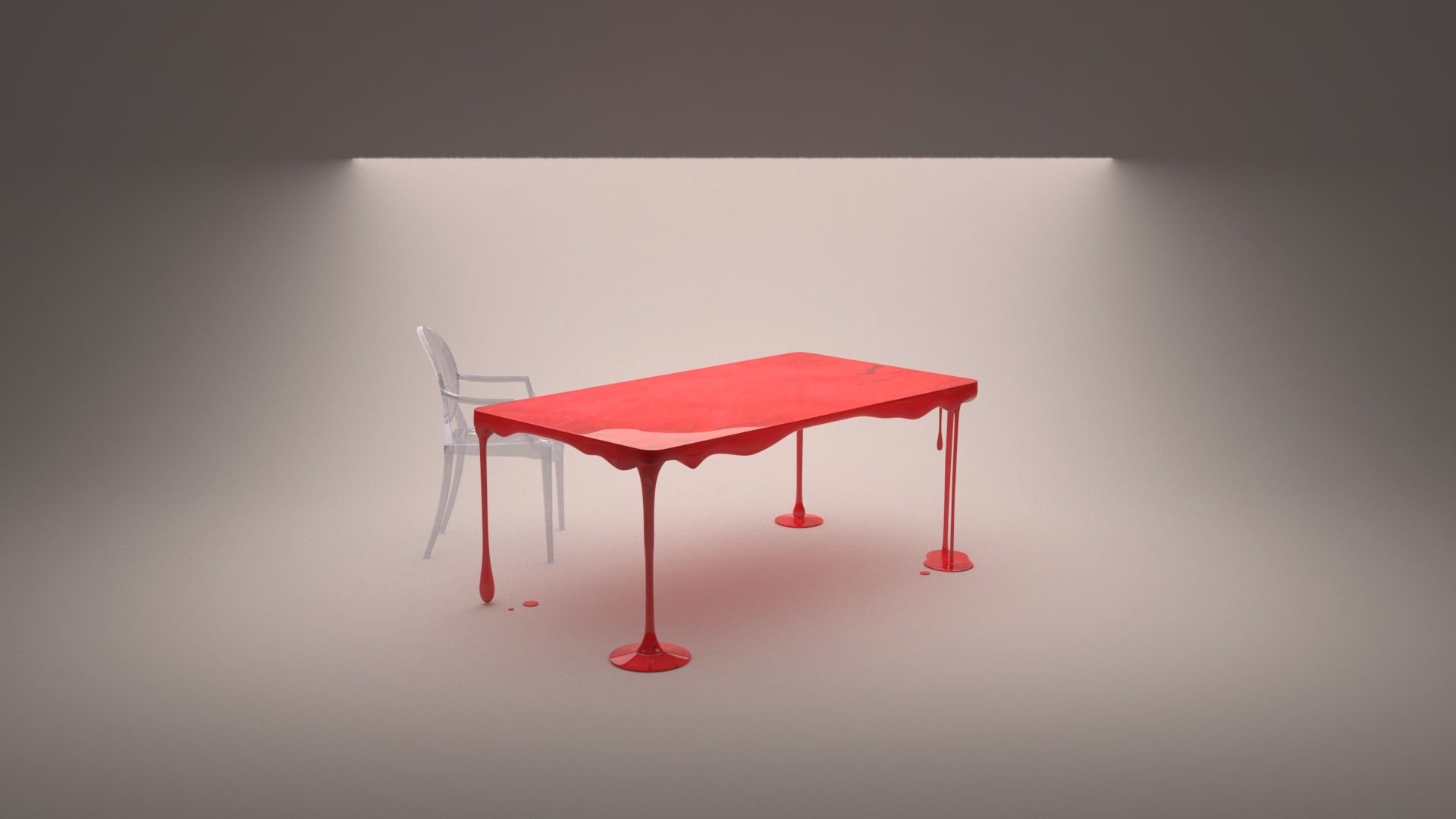 Dripping Paint Table