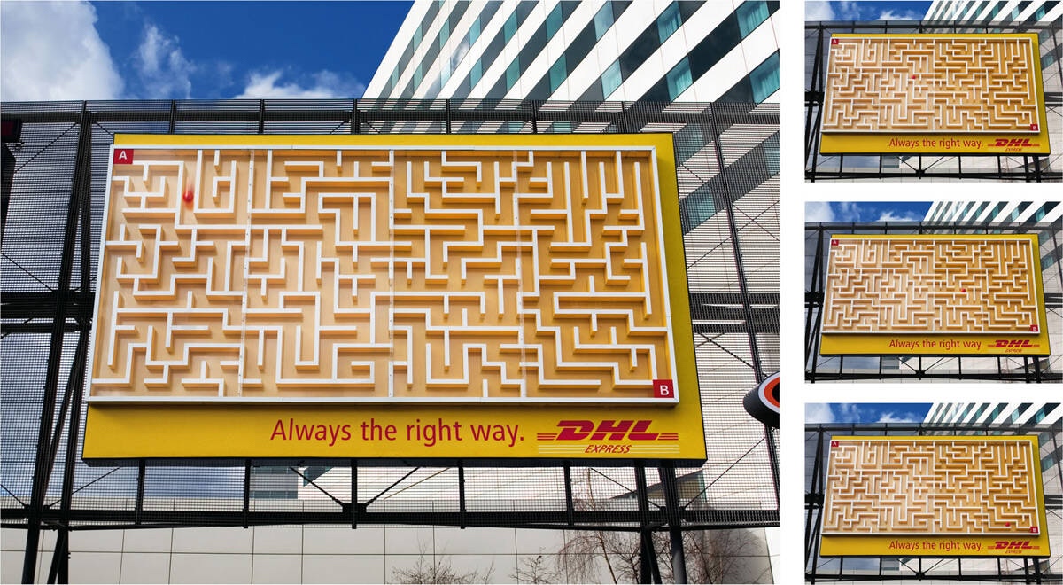 DHL Maze Billboard