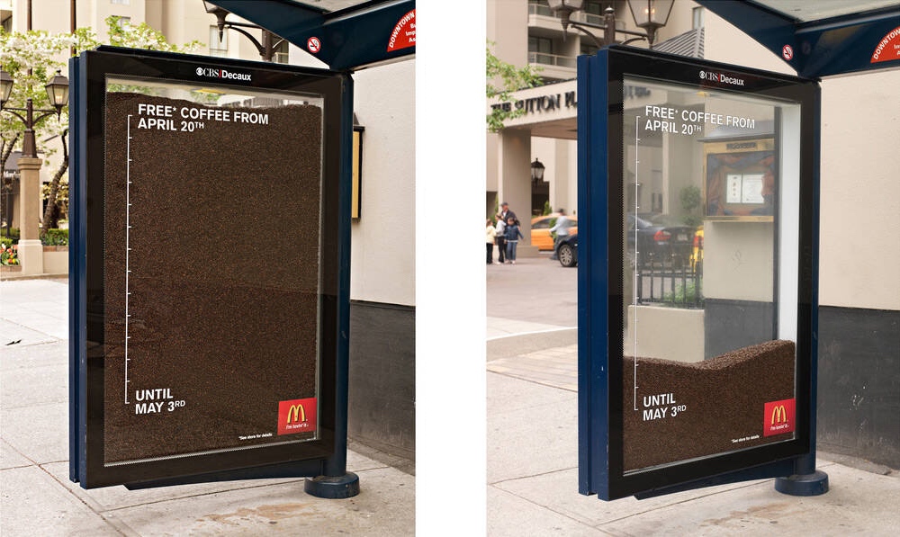 Free Coffee Bus stop