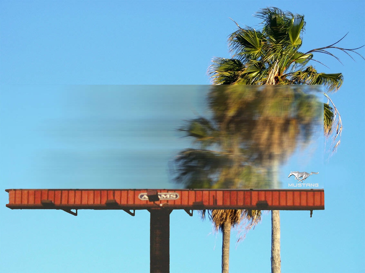 Mustang Blurry Billboard