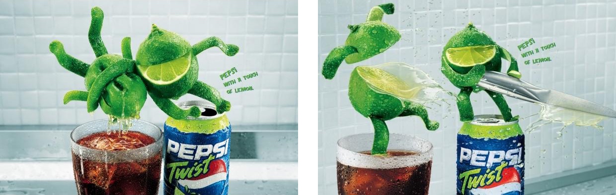 Pepsi With a Touch of Lemon