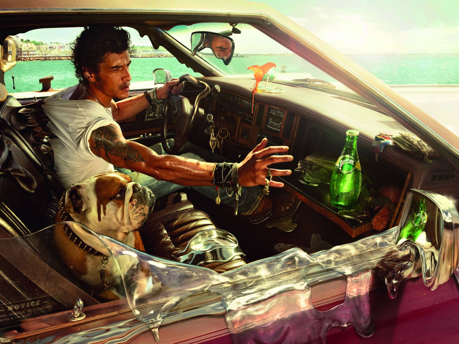 Perrier Melting Car