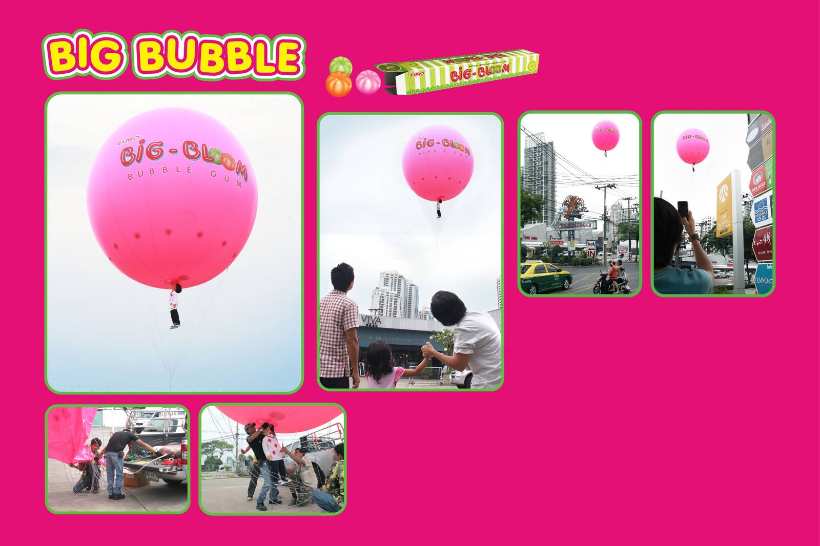 Bubble Gum Hot Air Balloon