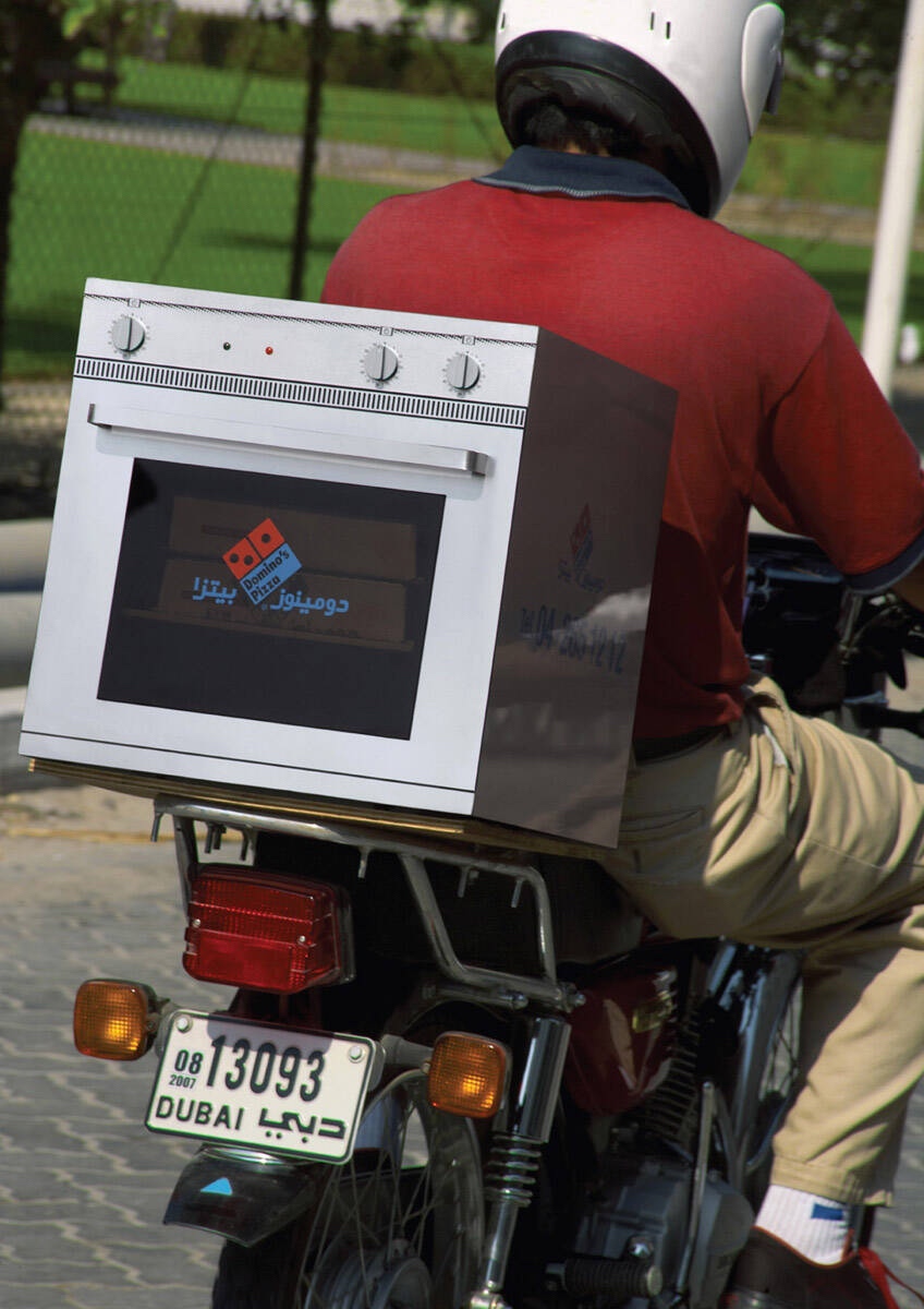 Domino's Motorcycle Oven